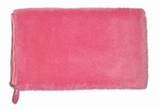 Microvezel washandschoen elegant rood