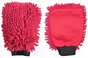 Washandschoen Microvezel ''Rasta'' rood