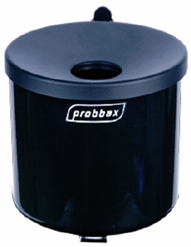 Wandasbak rond - 1,5 l - ZWART