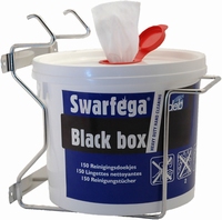 Muurhouder Swarfega Black Box emmer