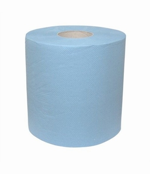 Mediumrol recyclage 2- laags blauw / 6 rollen