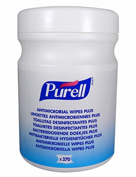 Purell Wipes 270 count canister 6 st.
