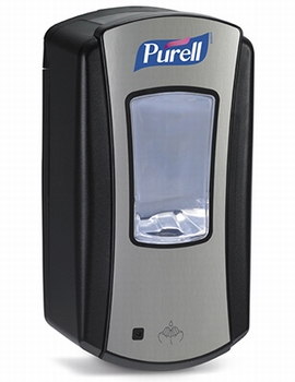 LTX Purell Dispenser 1200ml - Chrome/Black 4 st.