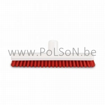 Schuurborstel 30 Cm - Rood 6st.