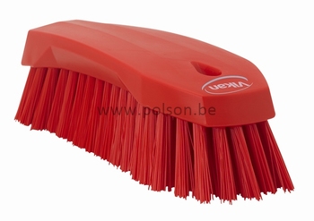 Handschuurborstel polyester L 60x70x200mm Rood