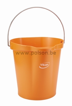 Emmer 12 liter: 323 x 312 x 318 mm. Oranje