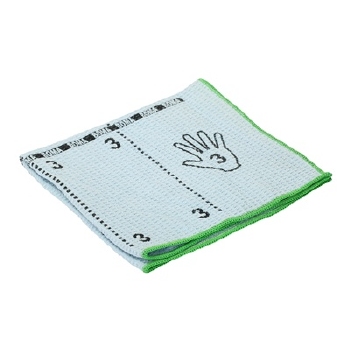 Microvezeldoek Greenspeed Original Heavy met vouw-techniek bedrukking - 40 x 40 cm - BLAUW