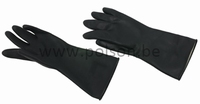 Handschoenen rubber - ZWART - EXTRA LARGE