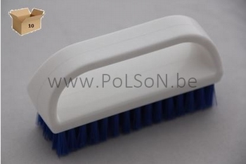 NAGELBORSTEL HANDVAT WIT/BLAUW  10 x 3,5cm 10Stk.