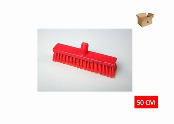 VEEGBORSTEL ZACHT 50 cm ROOD 6 st.