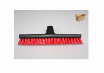 SCHUURBORSTEL INDUSTRA FIJNE DRAAD30 cm HARD ROOD 6St.