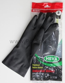 INDUSTRIELE HANDSCOENEN RUBBY ZWART LARGE