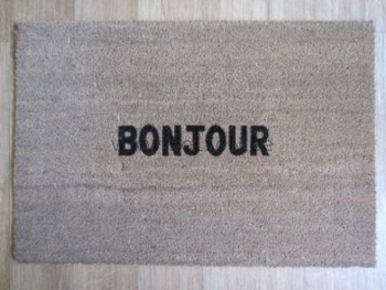 KOKOSMAT 'BONJOUR' 60 x 90 cm