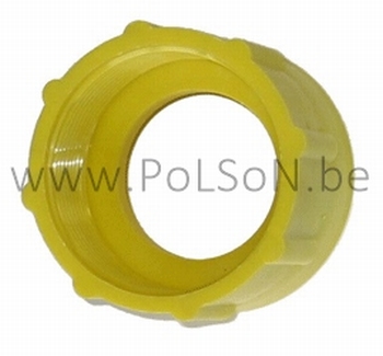 Adaptor hevelpomp geel voor plastic vat DIN61