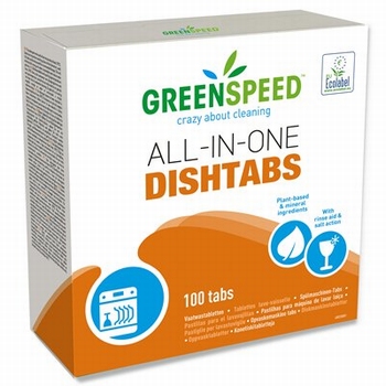Vaatwastabletten All-in-one Greenspeed - 1,8 kg - 100 tabs