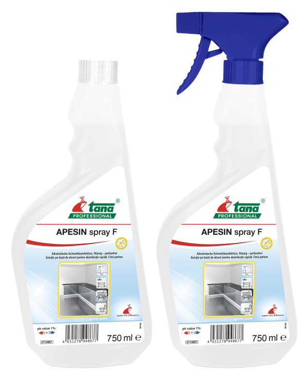 Apesin Spray - Reiniger met 70 % alcohol - 750ml  10 x 1st
