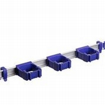 Toolflex One 54 cm rail met 3 x steelklemmen 1 set paars