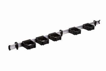 Toolflex One 94 cm rail met 5 x steelklemmen 1 set zwart