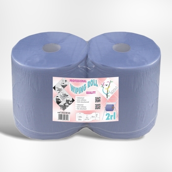 Poetsrol 2lg Blauw 2x1000v