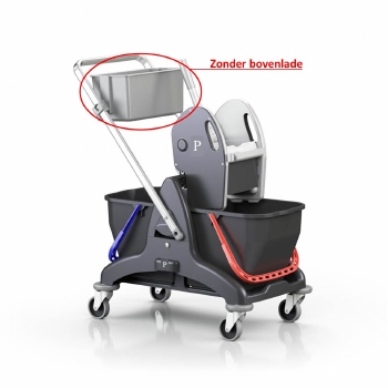 Moptyrolley "BIG" met bovenlade en 2 x 15L emmers
