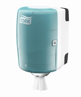 Tork Dispenser Wiper Centerfeed Roll White / Turqoise