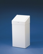 Tork afvalbak 50 Ltr. metaal wit. EXTRA ROBUST LINE