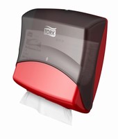 Tork Dispenser Wiper / Cloth Folded Red / Smoke