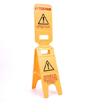 Seinbord trippel "Werken in uitvoering/Travaux en cours"
