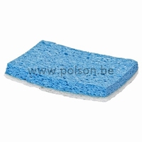 Schuurspons cellulose - 14 x 9 cm - BLAUW/WIT