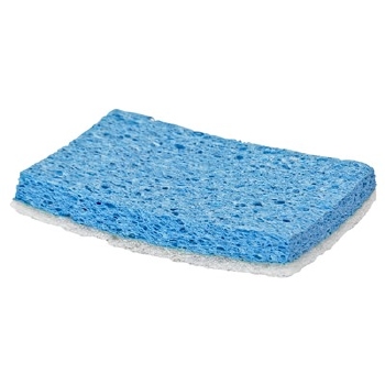 Schuurspons cellulose - 14 x 9 cm - BLAUW/WIT