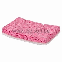 Schuurspons cellulose - 14 x 9 cm - ROOS/WIT