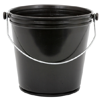 Emmer stevig model - 10 l - ZWART
