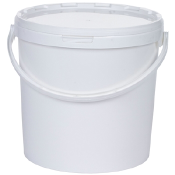 Emmer met deksel - 15 l - WIT