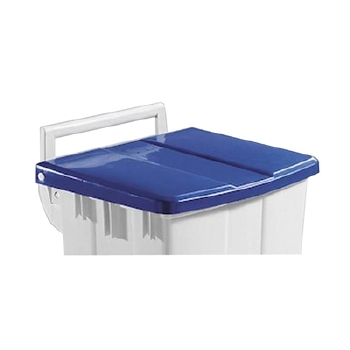 Bomabin Select Pedal Classic Ergo - 90 l - WIT - deksel BLAUW