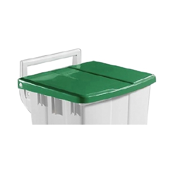 Bomabin Select Pedal Classic - 90 l - WIT - deksel GROEN