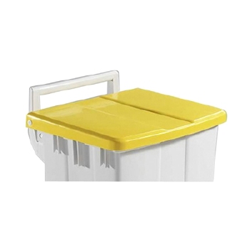 Bomabin Select Pedal Classic Ergo - 90 l - WIT - deksel GEEL