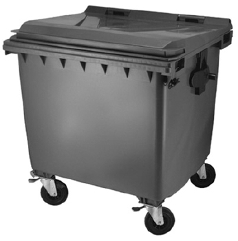 Container met 4 wielen - 770 l - GRIJS