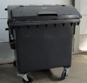 Container met 4 wielen - 1100 l - GRIJS
