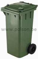 Mini container met 2 wielen - 140 l - GROEN