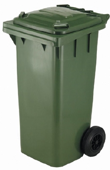 Mini container met 2 wielen - 140 l - GROEN