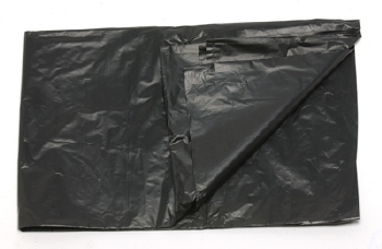 HD zak - 60 x 60 cm - T10 - 35 l - ZWART - rol 50 stuks