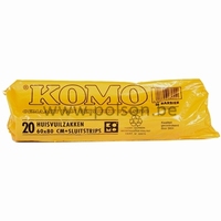 LD zak Komo - 60 x 80 cm - T55 - 60 l - ZWART - rol 20 stuks