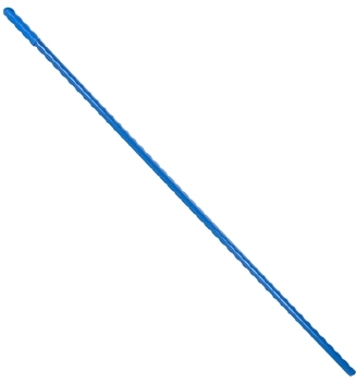 Glasfibersteel met schroefdraad - 140 cm - BLAUW