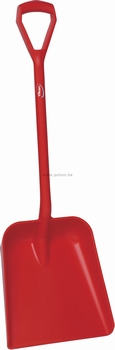 Schop D-greep - 1040 mm groot blad - 350 x 380 x 90 mm rood