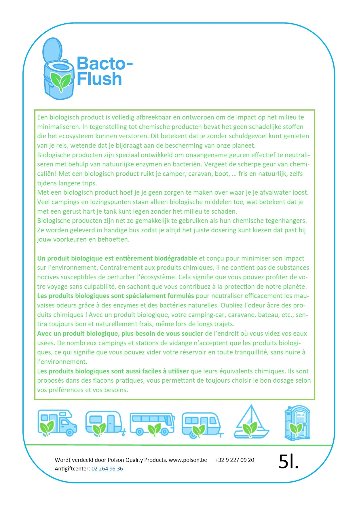 Bacto-Flush 5L