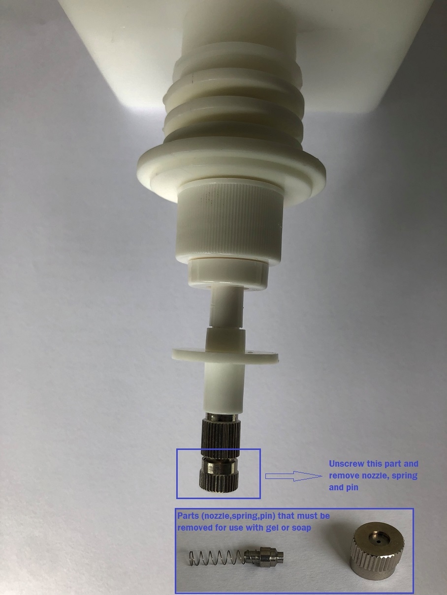 Desinfectiezuil met dispenser alcohol ARNO no-touch 1 L