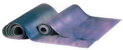 Geribde rubbermat 6 mm - afsnijding per lopende meter, rolbr