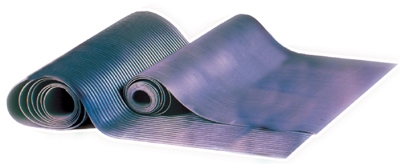 Geribde rubbermat 6 mm - afsnijding per lopende meter, rolbreedte 1,2 m