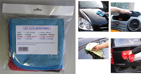 Kit Auto (Polish+Laser Auto rood+Black+Top Glas groen)
