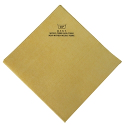 Zakje 5 x Non Woven Microvezeldoek 40 x 38 cm geel